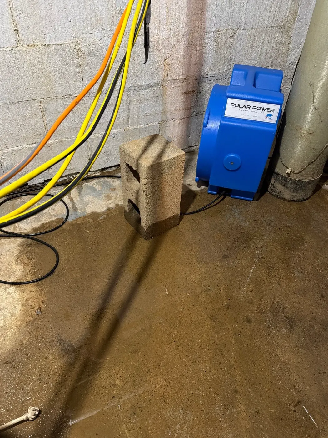 Basement water extraction in Maple Knoll Indiana home